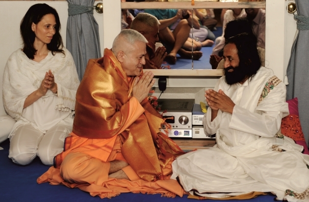 Visit of Shrí Shrí Ravi Shankar at the Headquarters of the Portuguese Yoga Confederation