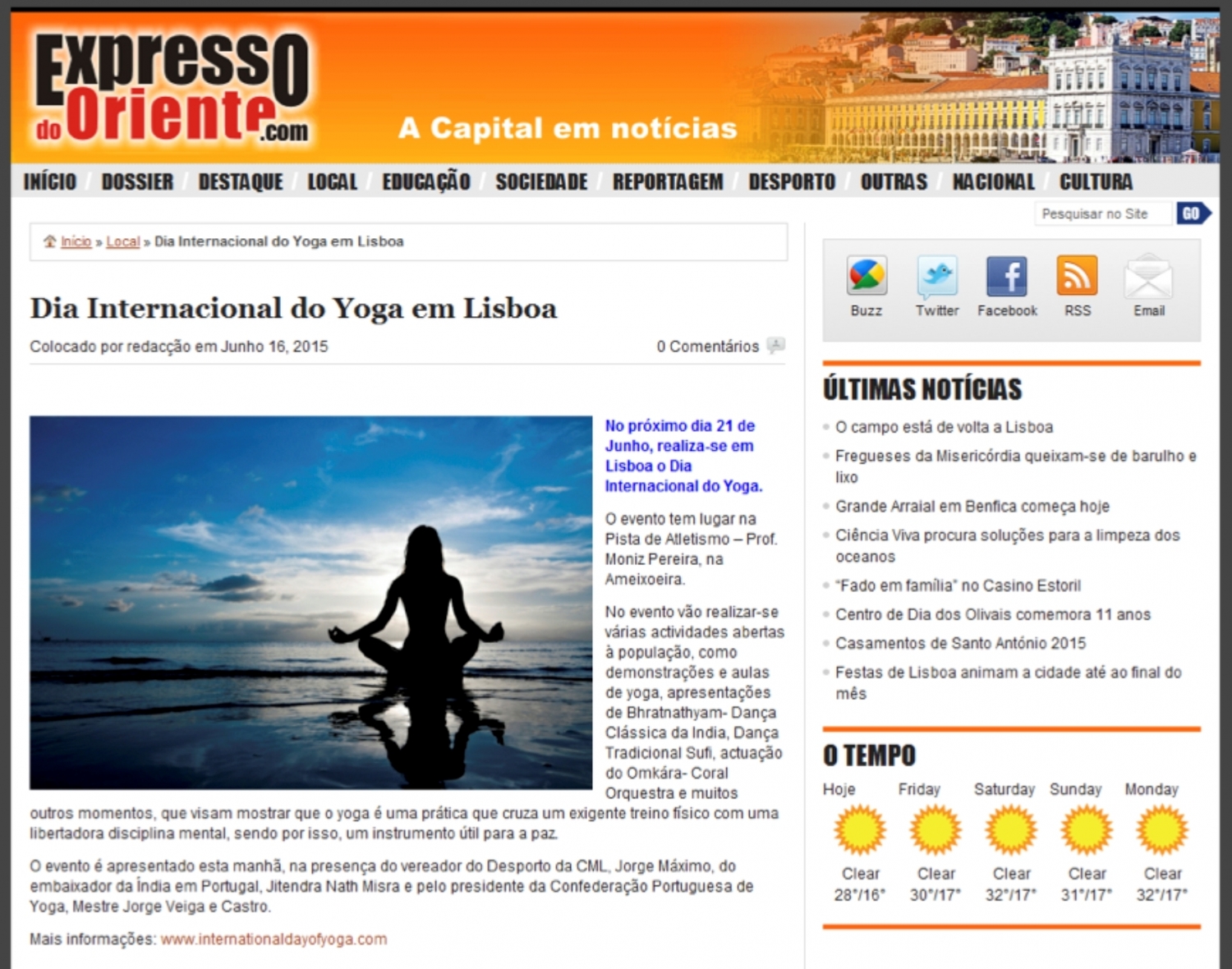 Expresso do Oriente - 2015, June, 16th